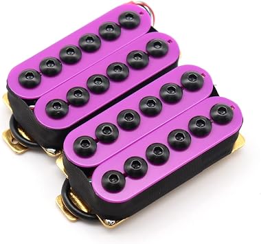 High Output Invader style Guitar Humbucker Pickups Ceramic Magnet Neck and Bridge Pickups For Electric Guitar Parts Purple