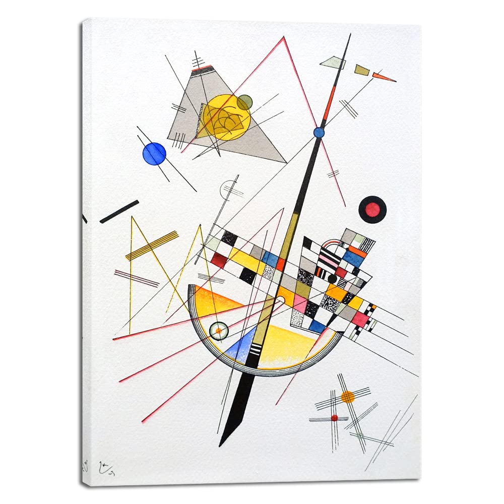 Wieco Art Canvas Prints Delicate Tension #85, 1923 by Wassily Kandinsky Classic Art Reproductions Canvas Wall Art for Home Decoration
