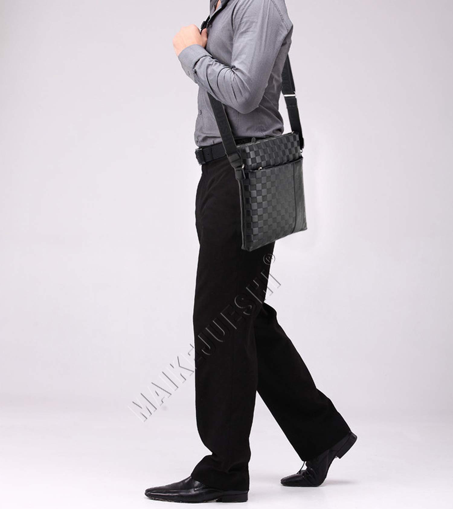 Flow.month Sac à bandoulière en Cuir pour Homme d'affaires Casual Ipad Casual Crossbody Bag Classic Bag Tote Bag, bandoulière réglable, adapté aux Voyages/au Quotidien/au Bureau