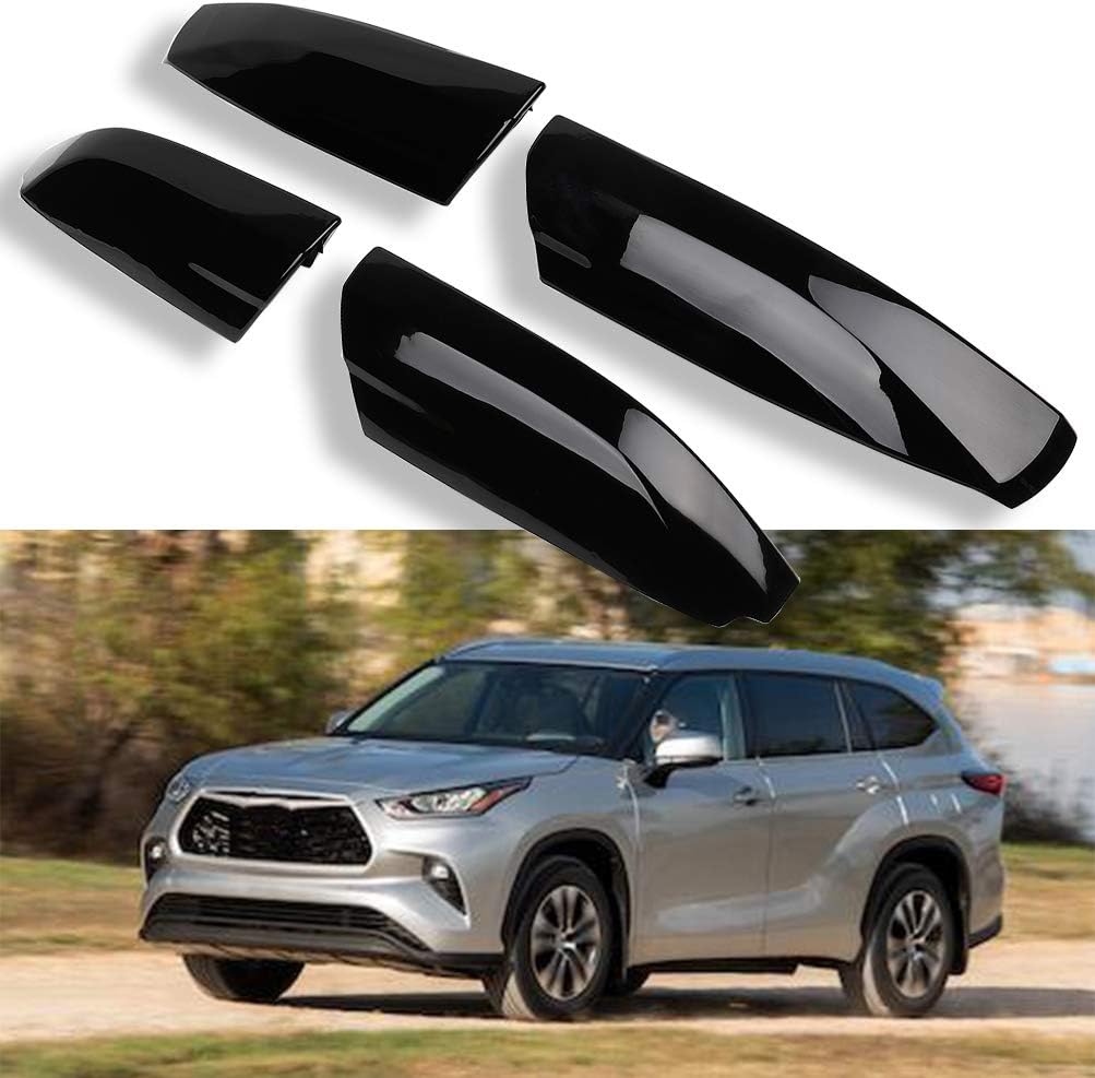 ROADFAR Roof Rack Side Rails End Covers Shell Cap Replacement Fit for Highlander 2008-2013