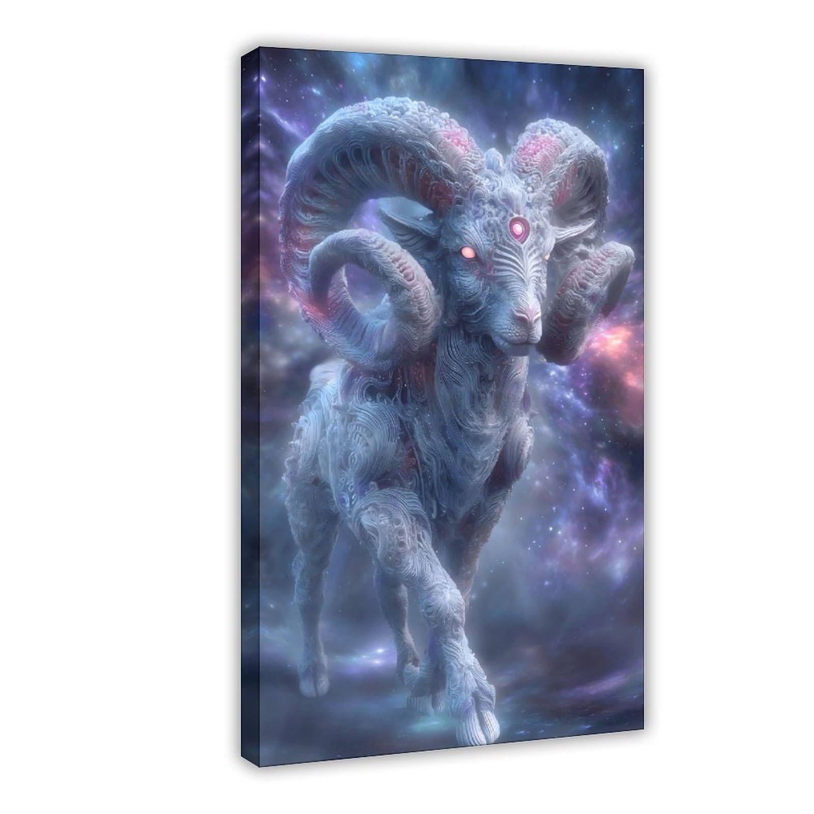 Ywtjax Frame-Style Aries Zodiac Poster Canvas Poster For Dorm Room Decor Gift