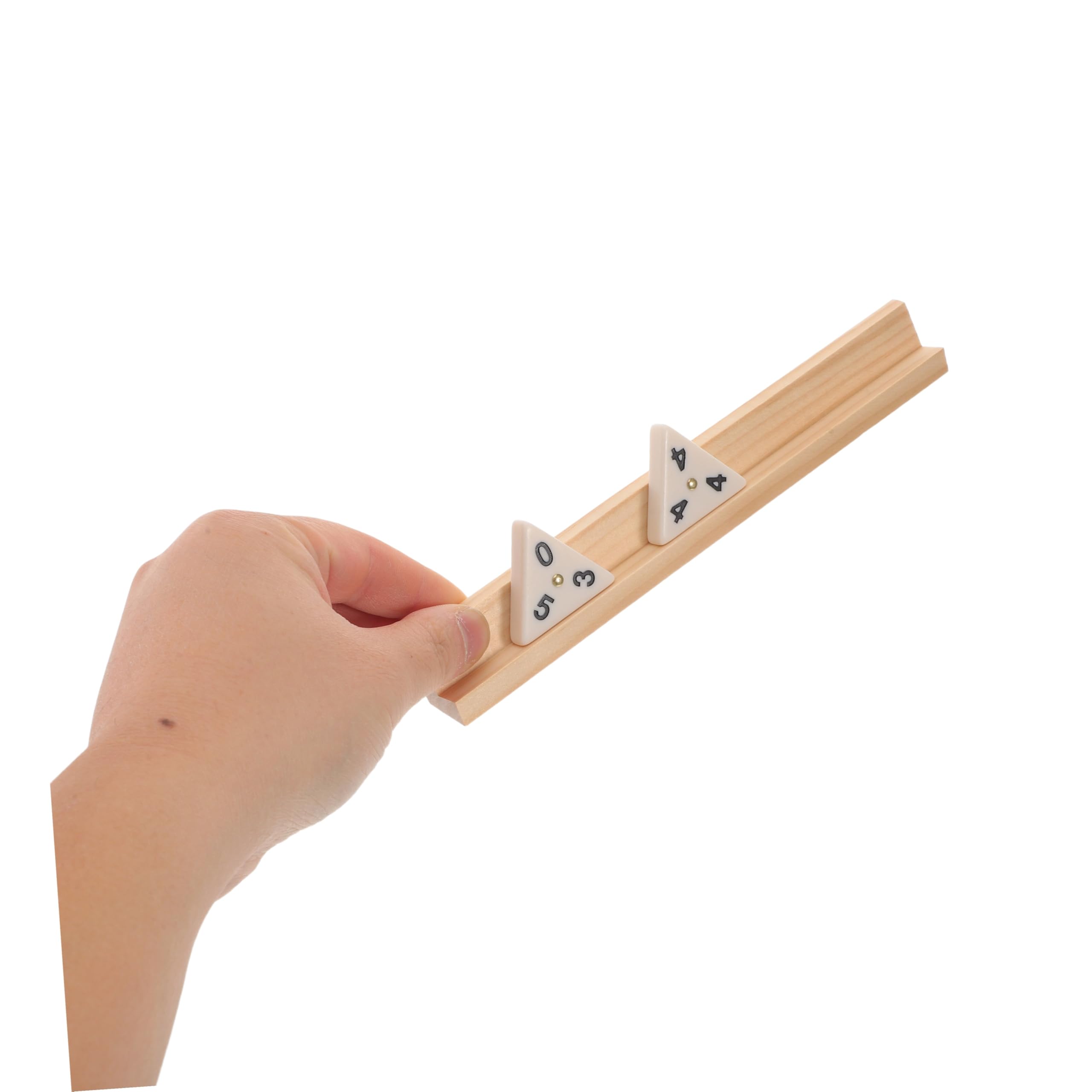 ifundom Mahjong Triangular Juego de Mesa de Dominó Madera para Fiestas Navideñas y Familiares Juego de Estrategia para Adultos