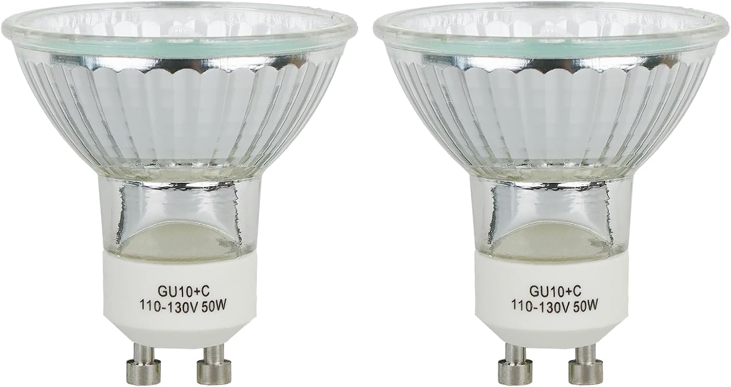 Pack of 2 Light Bulbs,50W 110V-130V GU10 for Candle Warmer Lamp, LED Bulbs with Long Lasting,Warm Wax Burner Light Dimmable Bulb