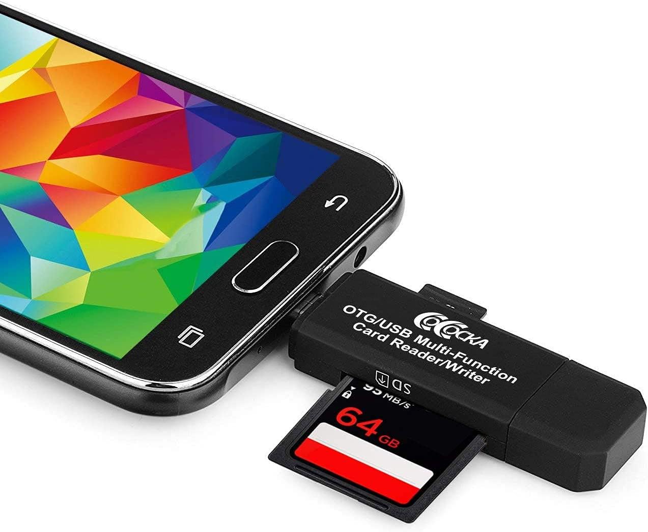 USB SD Card Reader, COCOCKA Micro SD/TF Flash Card Reader, Memory Card Reader, SD Card Adapter with OTG Function for PC/Laptop/Android Phone/Tablets (USB 2.0) : Electronics