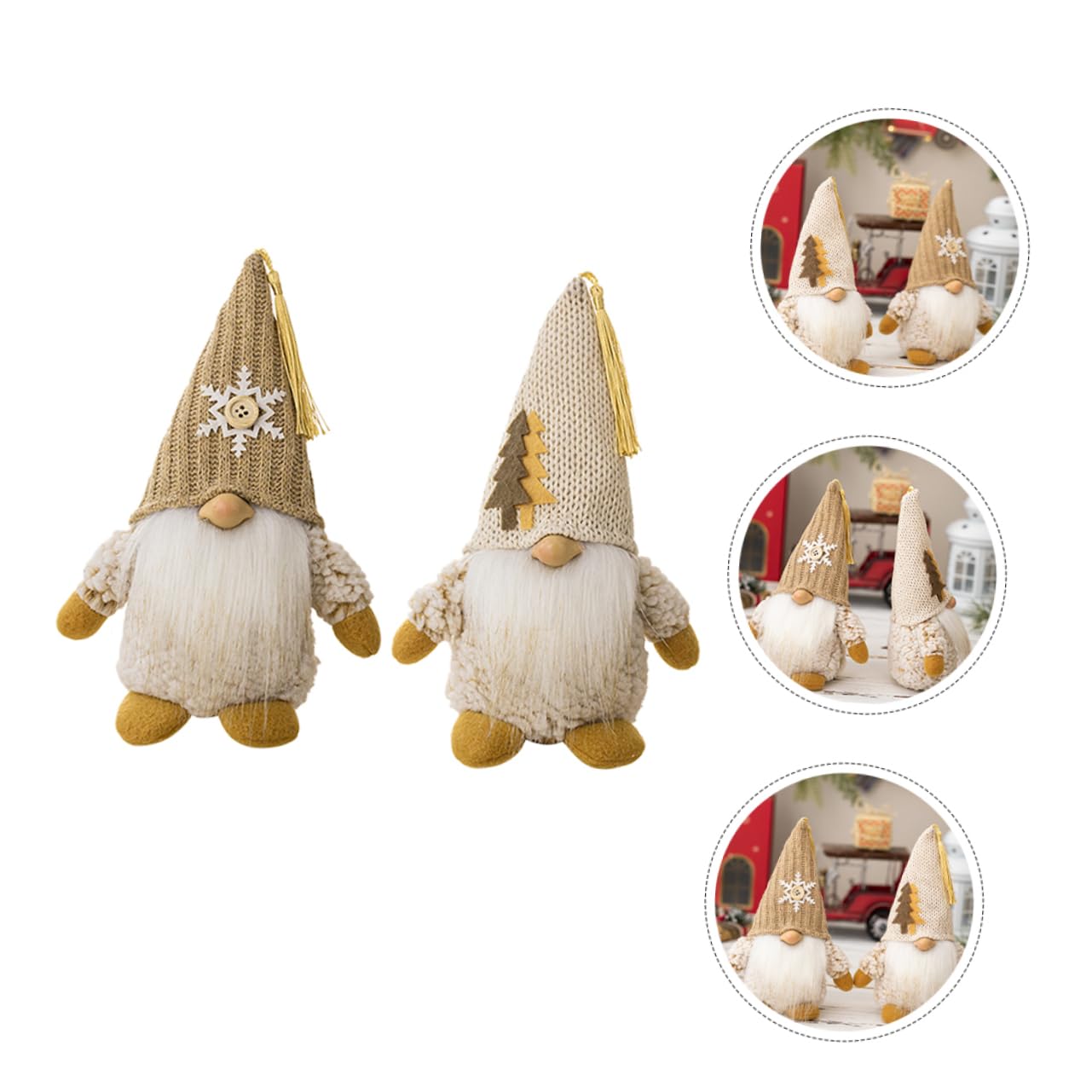 PRETYZOOM 4stücke Weihnachtsgnome Tischdekoration Niedliche GNOME Für Festliche Raumdekoration Für Zuhause Büro Oder Feiern Bringt Wärme Und Ihre Weihnachtszeit