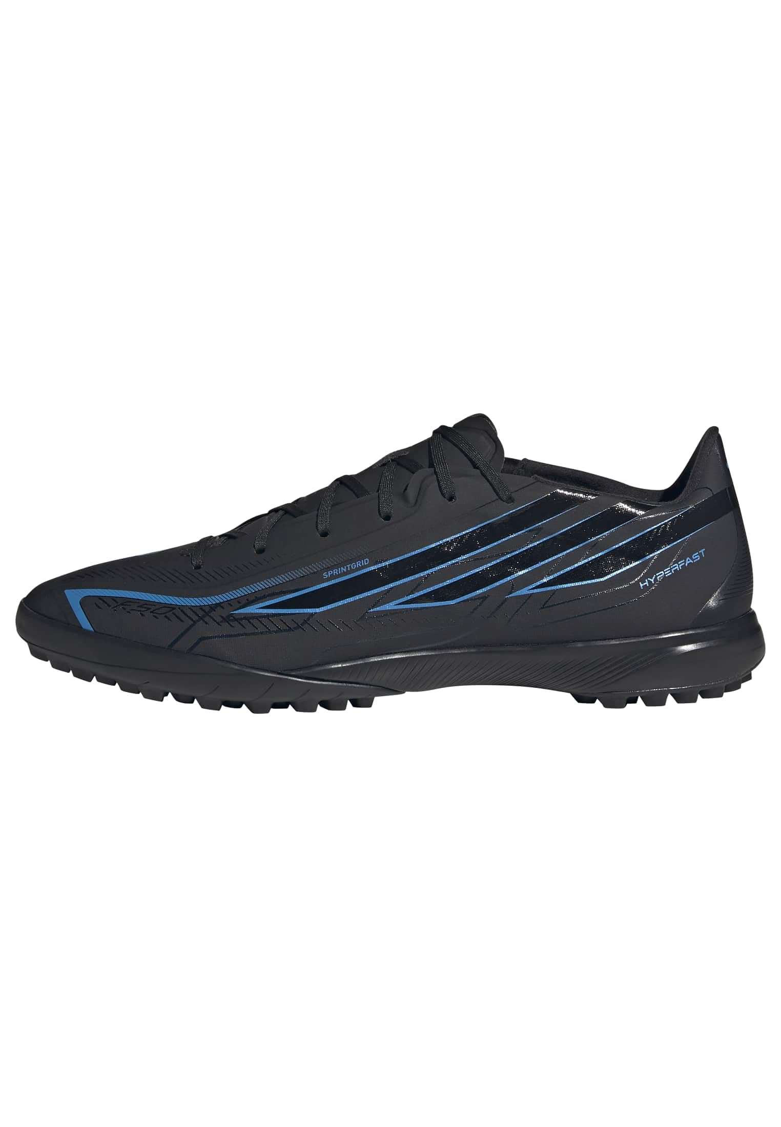 adidas Unisex F50 Hyperfast League Turf Football Shoes, core Black/core Black/Lucid Ray Blue, 6.5 UK