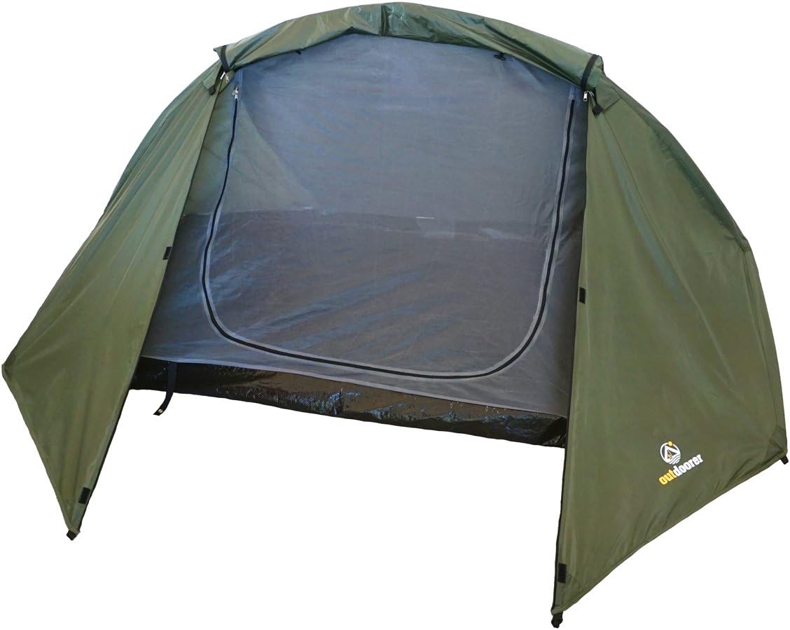 outdoorer tent Trek It Easy, green, light, compact storage trekking tent for 1-2 persons