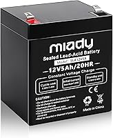 Vista 16 de Miady - Batería recargable sellada de ácido de plomo 6V 5Ah (1 paquete)