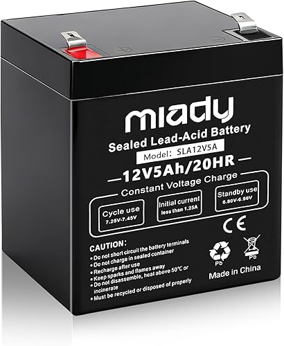 Miniatura 16 de Miady 12V 12Ah - Batería recargable de ácido de plomo sellada (paquete de 2)