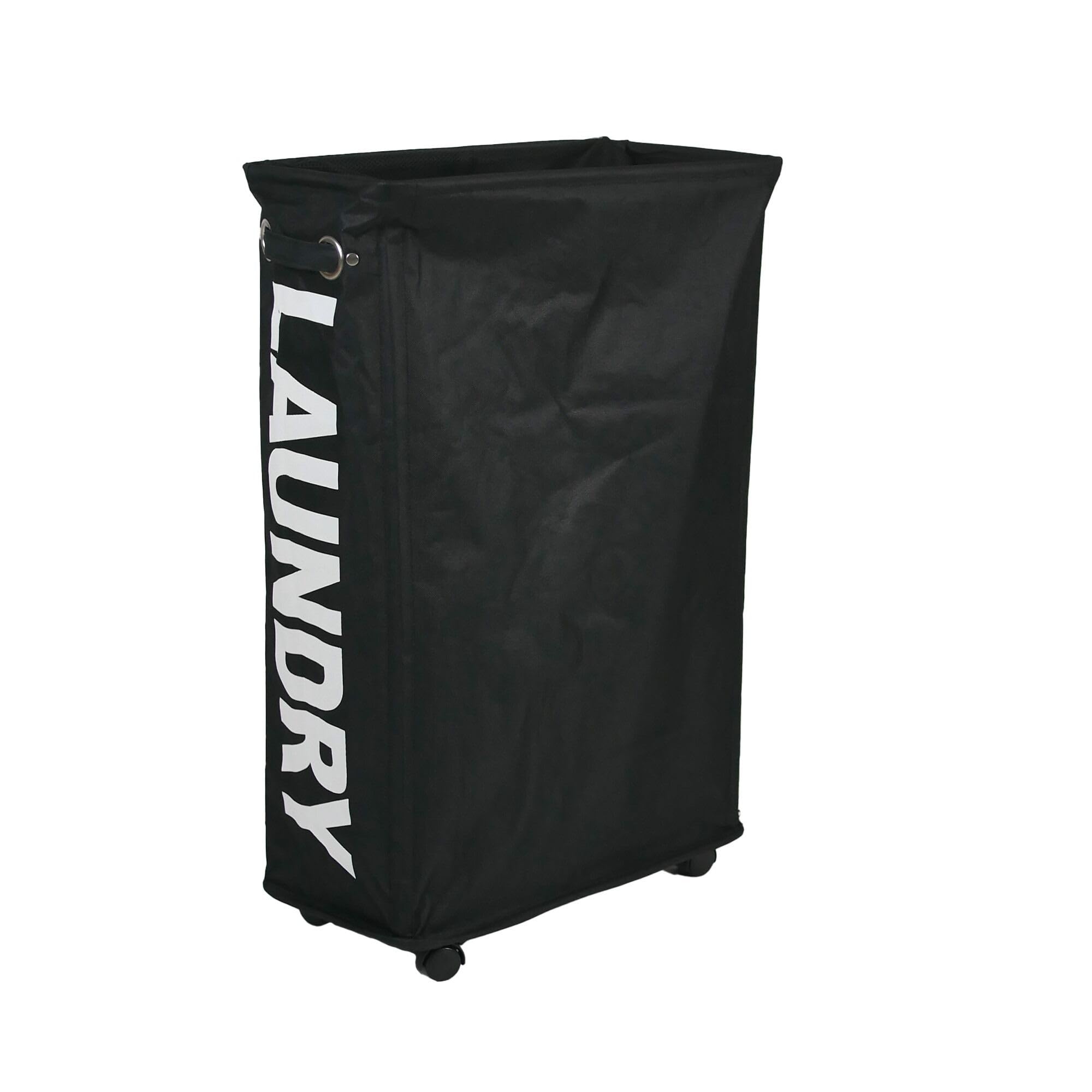 Libbi Lou Laundry Tote Bag with Wheels 55L - Black