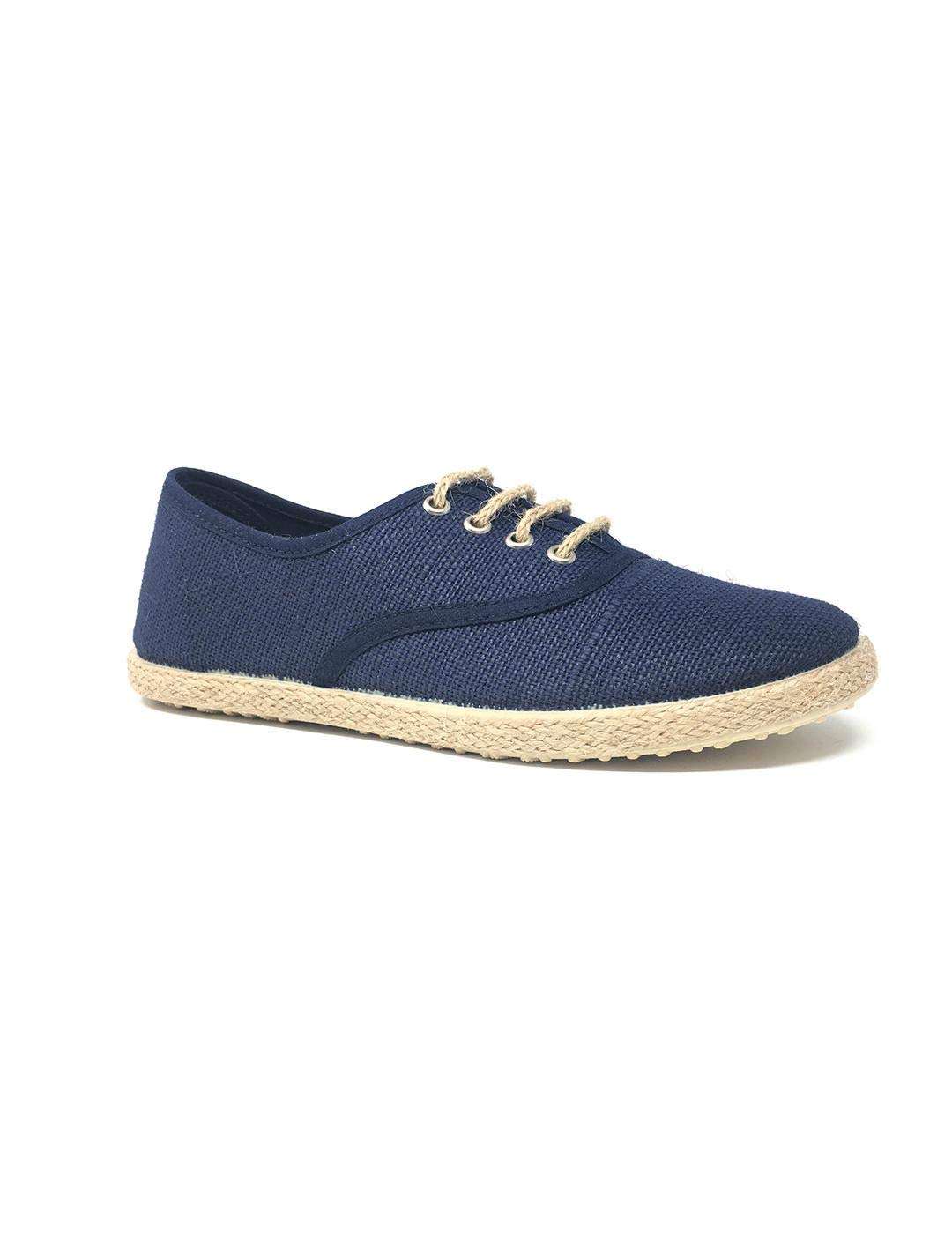 Alpargata Lino Cordon Marino 32 Azul