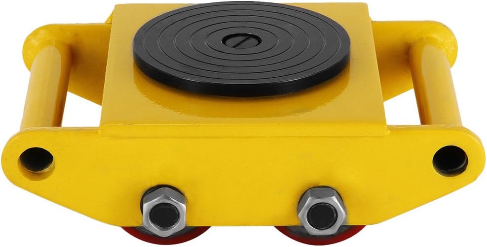 Machinery Mover, Industrial Machinery Mover 13,200lb 6T Machinery Skate Polyurethane Steel Rollers Cap with 4 Rollers 360°Rotation