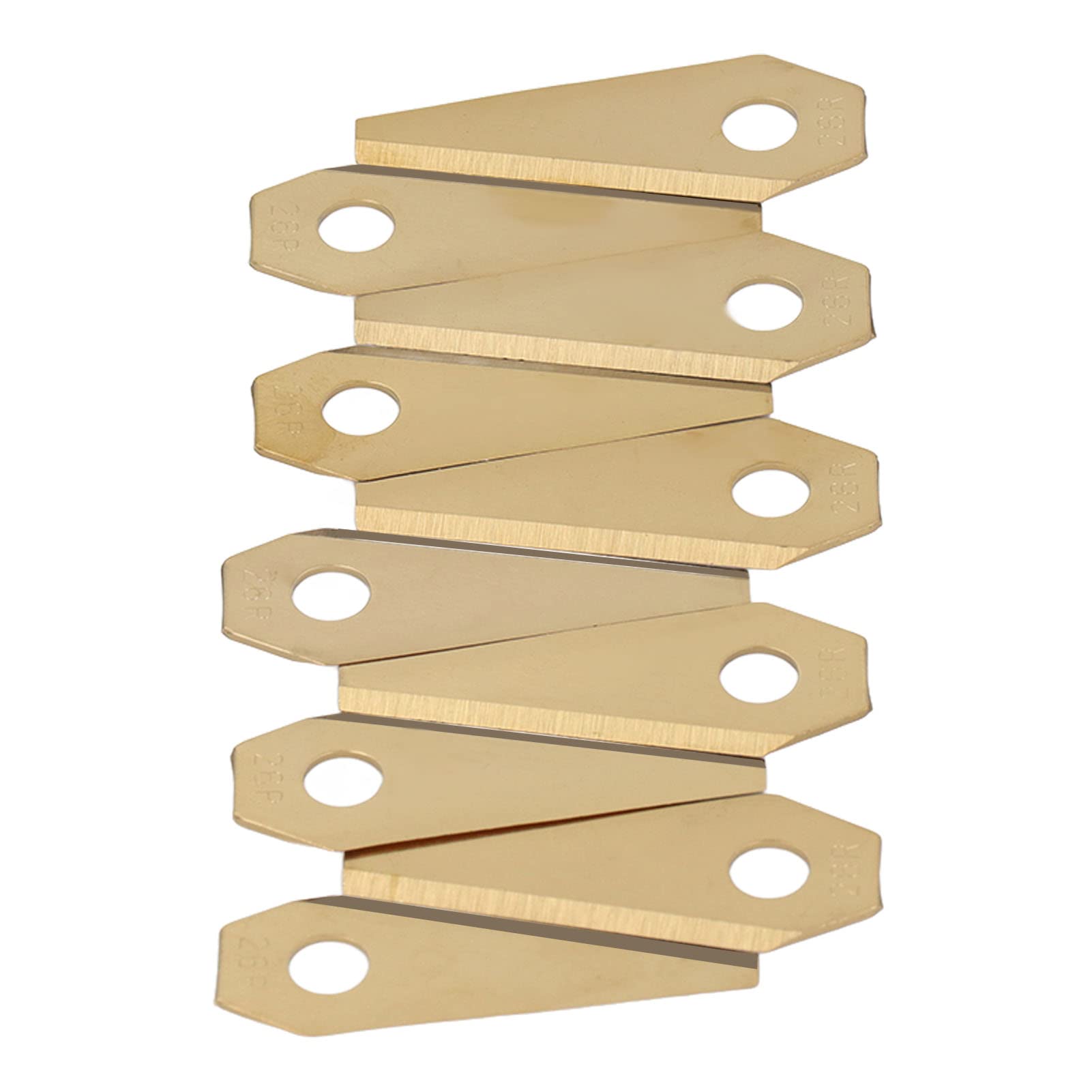30 pièces Lames de Tondeuse à Gazon robotique Lames de Tondeuse Robot Robustes et Pratiques de Remplacement pour Indego, Fer, 5x2 cm 2x0,8 Pouces, env.178 g 6,3 oz,