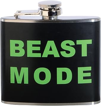 Beast Mode 5 oz. Stainless Steel Flask