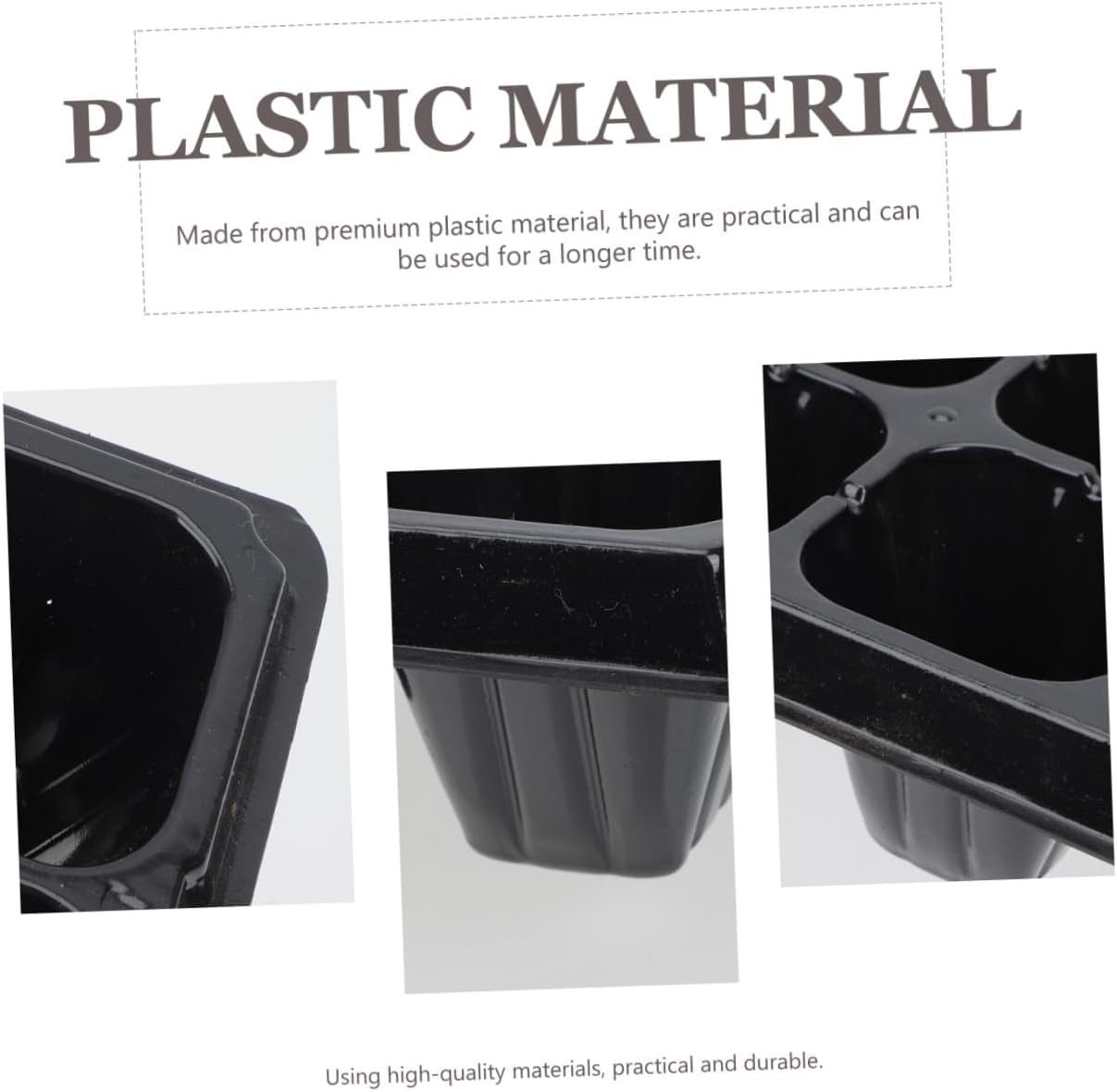 MERRYHAPY 10pcs Mung Sprouts Growing Kit Tray Reusable Plant Germination Plate 50-Hole Plastic Material for Home Gardening