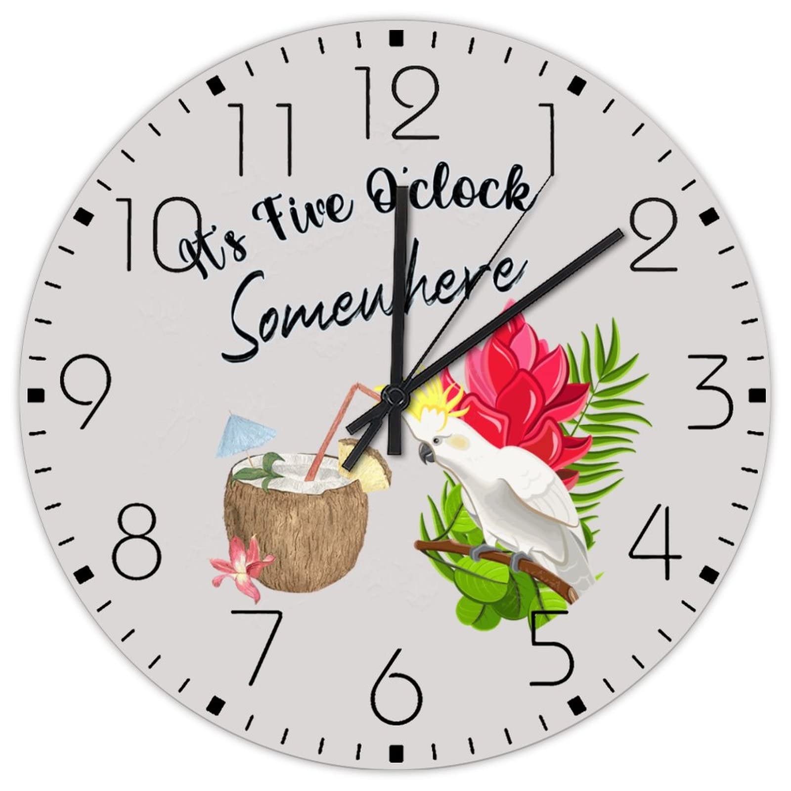 Horloge murale en bois 30cm décoration murale salon et salle de yoga