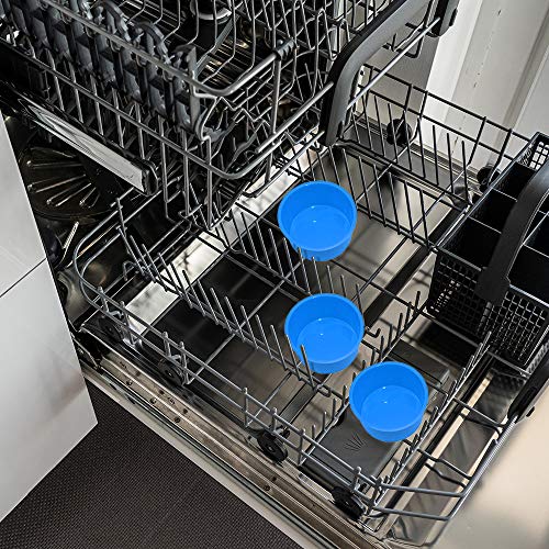 Silicone Mini Cake Molds 4 Inch Round Baking Pan Non-Stick Silicone Baking Mold Bakeware Pan Reusable Cake Pans for Mini Cake Mousse Dessert, Blue, Set of 6