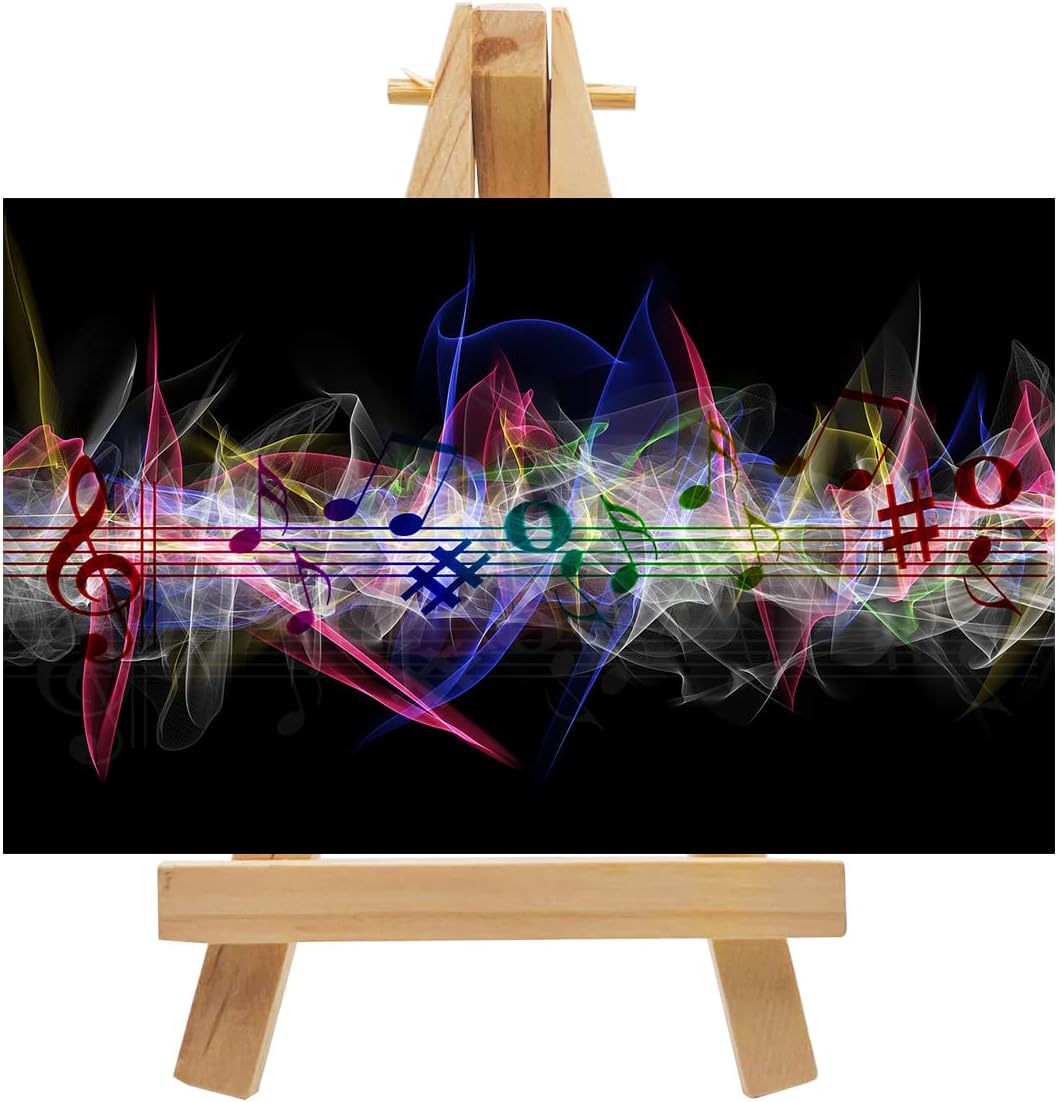 10 Pcs 6 Inch Mini Wood Display Easel for Displaying Small Canvases, Photos