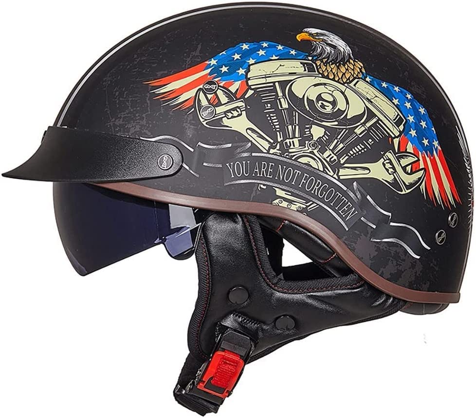 Demi-casque cyclomoteur vintage taille 63-64cm couleur E pour scooter