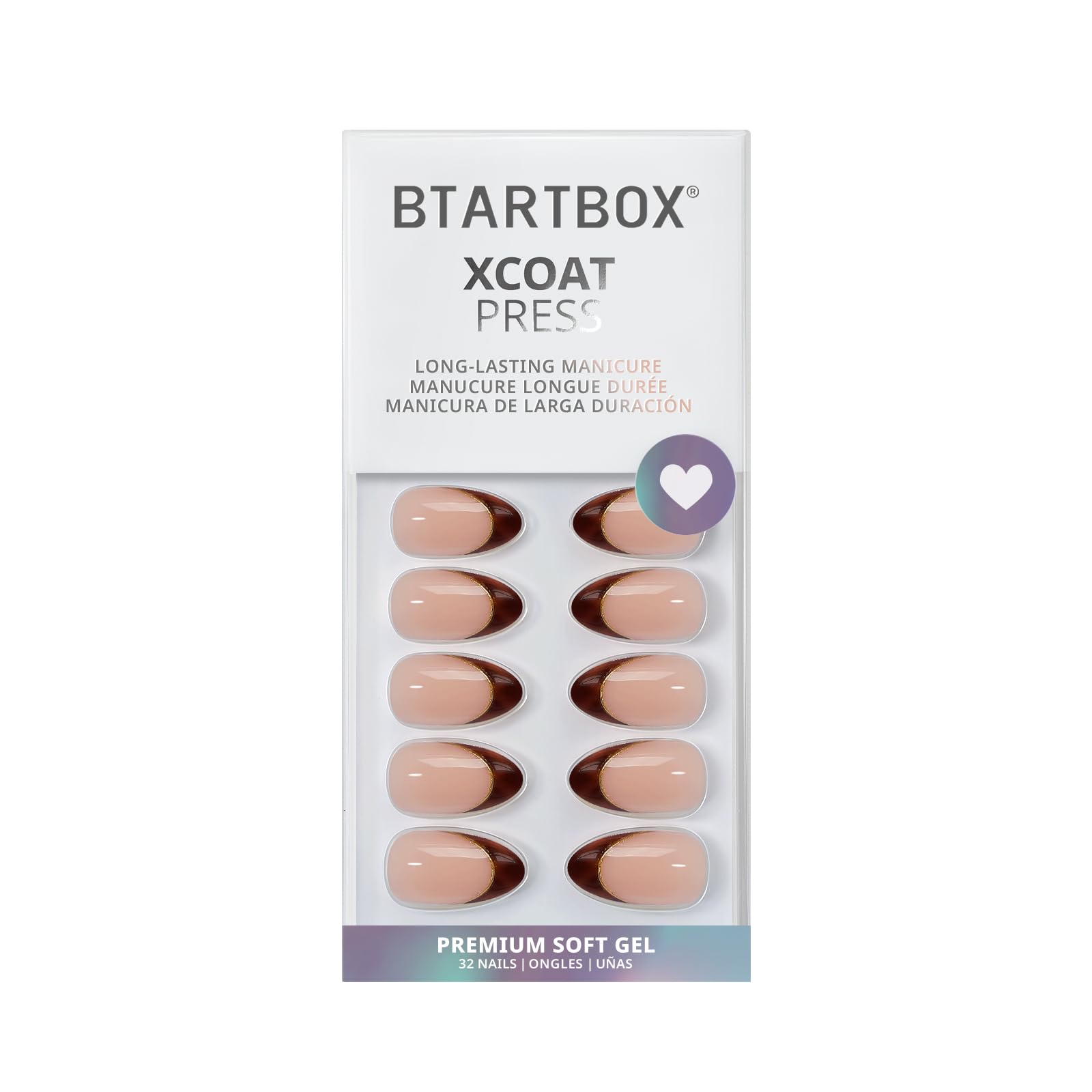 BTArtbox Press On Nails French Tips - 32 Pcs Short Square False Nails With Nail Glue and Adhesive Nail Tabs, No Fade Out Stick On Nails in 16 Sizes, Soft Gel Fake Nail for Women, Classic White — view 116