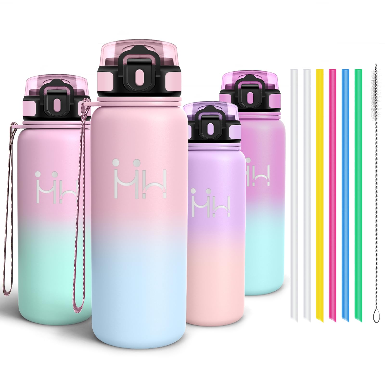 Motswedi Insulated Water Bottle, 750 ml, Stainless Steel Water Bottle, Reusable, Thermal Bottle, BPA Free, Water Bottles – Pink & Sky Blue