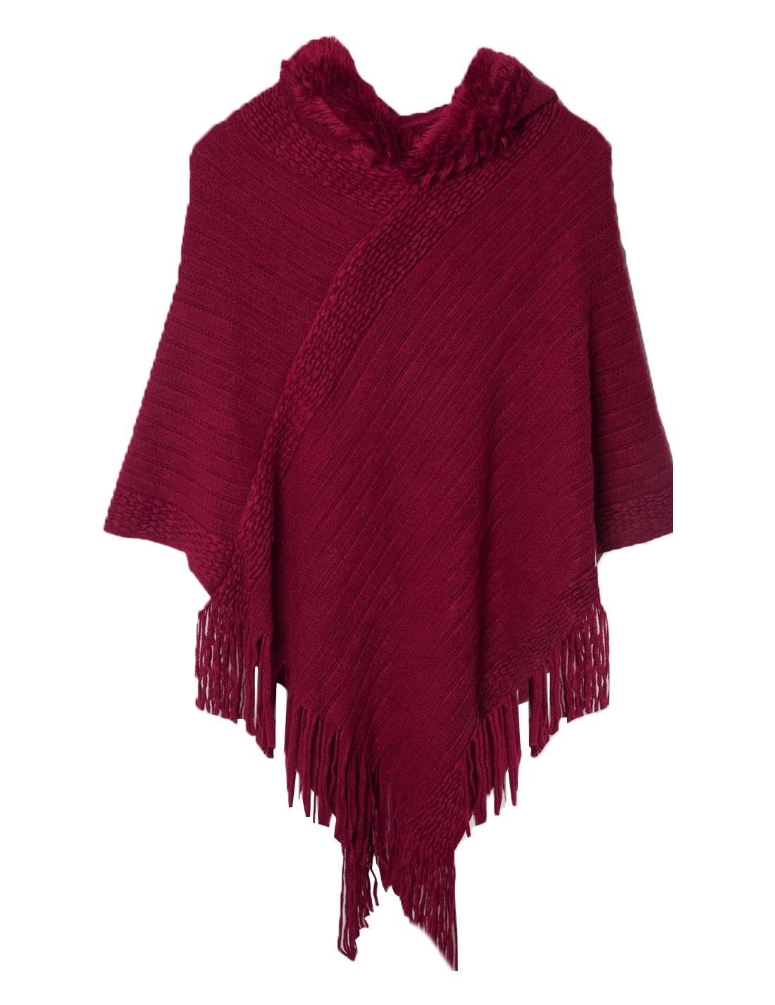 JFAN Poncho Damen Winter Mit Ärmeln - Strick Poncho Oversize In 5 Farben