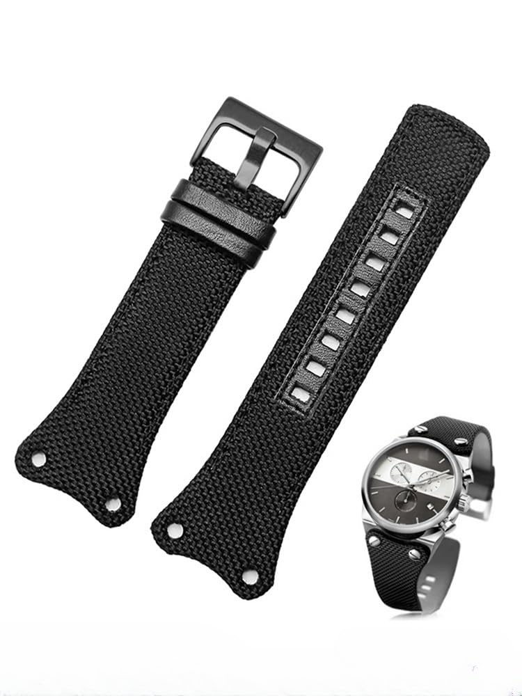 30mm Nylonowy Pasek Do Zegarka Czarny Sport Bransoleta Klamra Ze Stali Nierdzewnej Do CK K4B384B3 K4B371B6 K4B371B3 Męski Pasek Na Nadgarstek