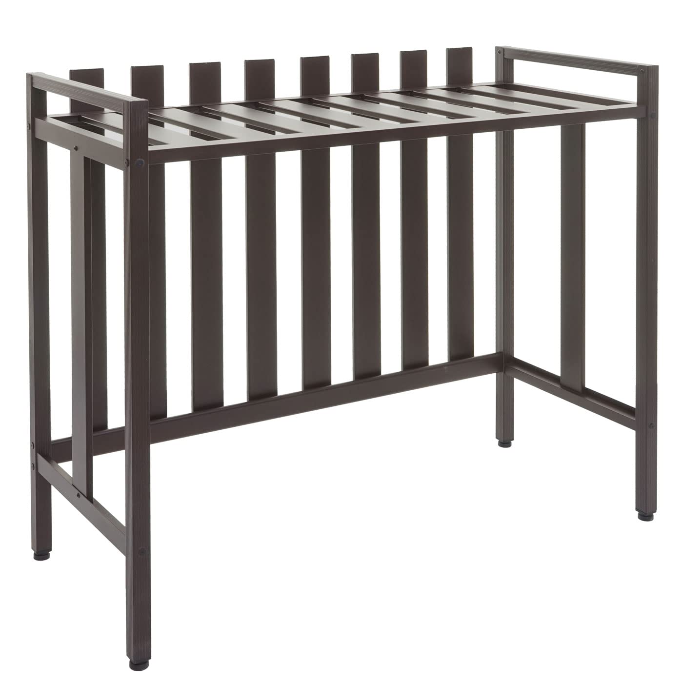 Mendler Cache pour climatiseur/Pompe à Chaleur HWC-K58 métal 80x90x39cm Marron