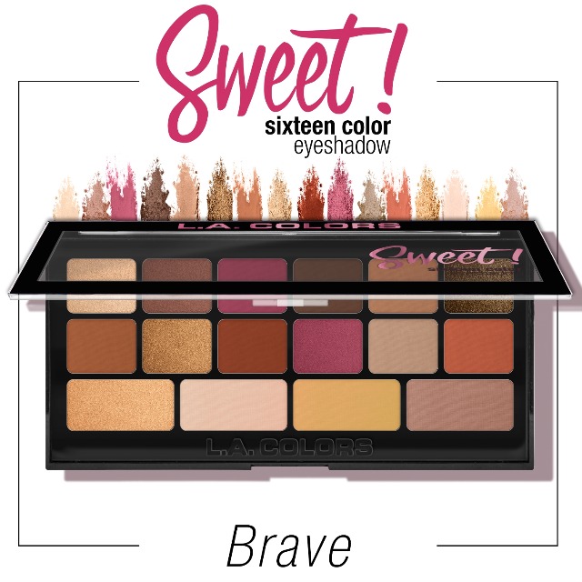 Amazon.com : L.A. COLORS Sweet 16 Color Eyeshadow, Brave C30467