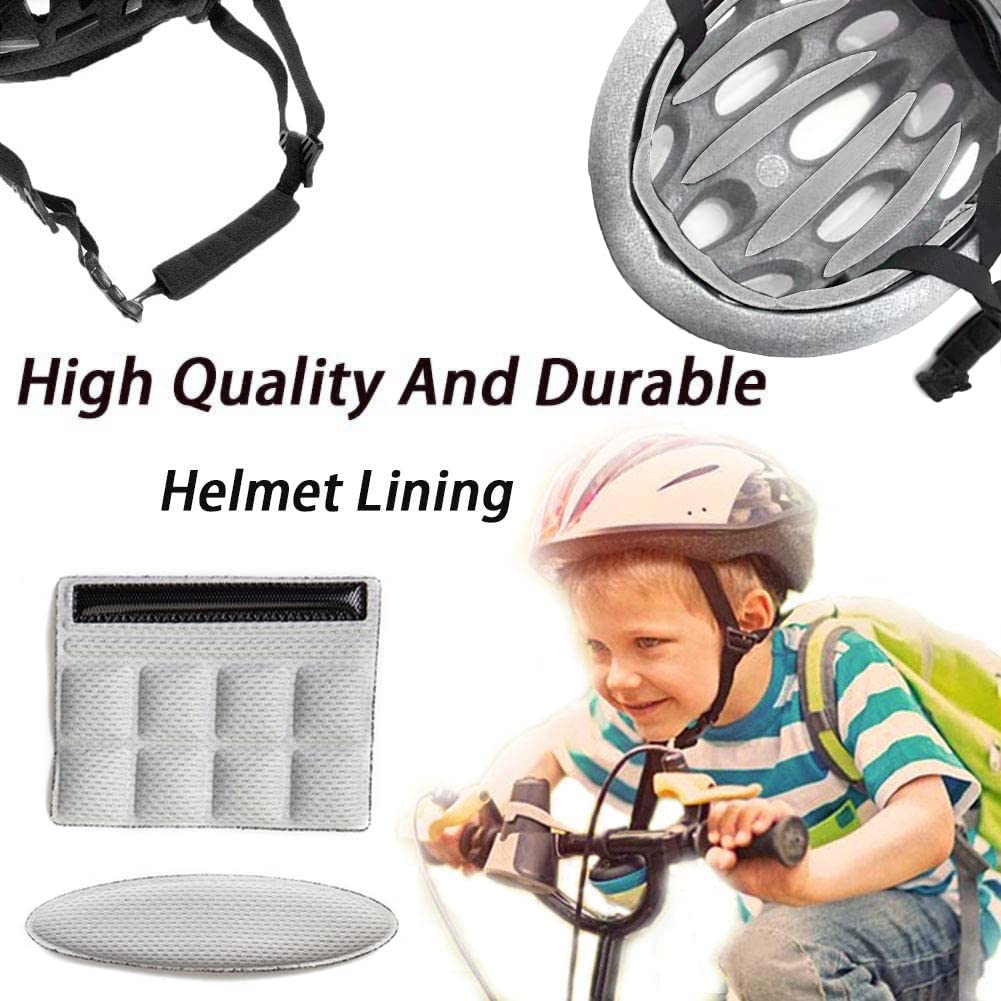2 Sets De Mousses De Remplacement Pour Casque Vélo - Coussinets Confort Universels - Noir Et Rouge
