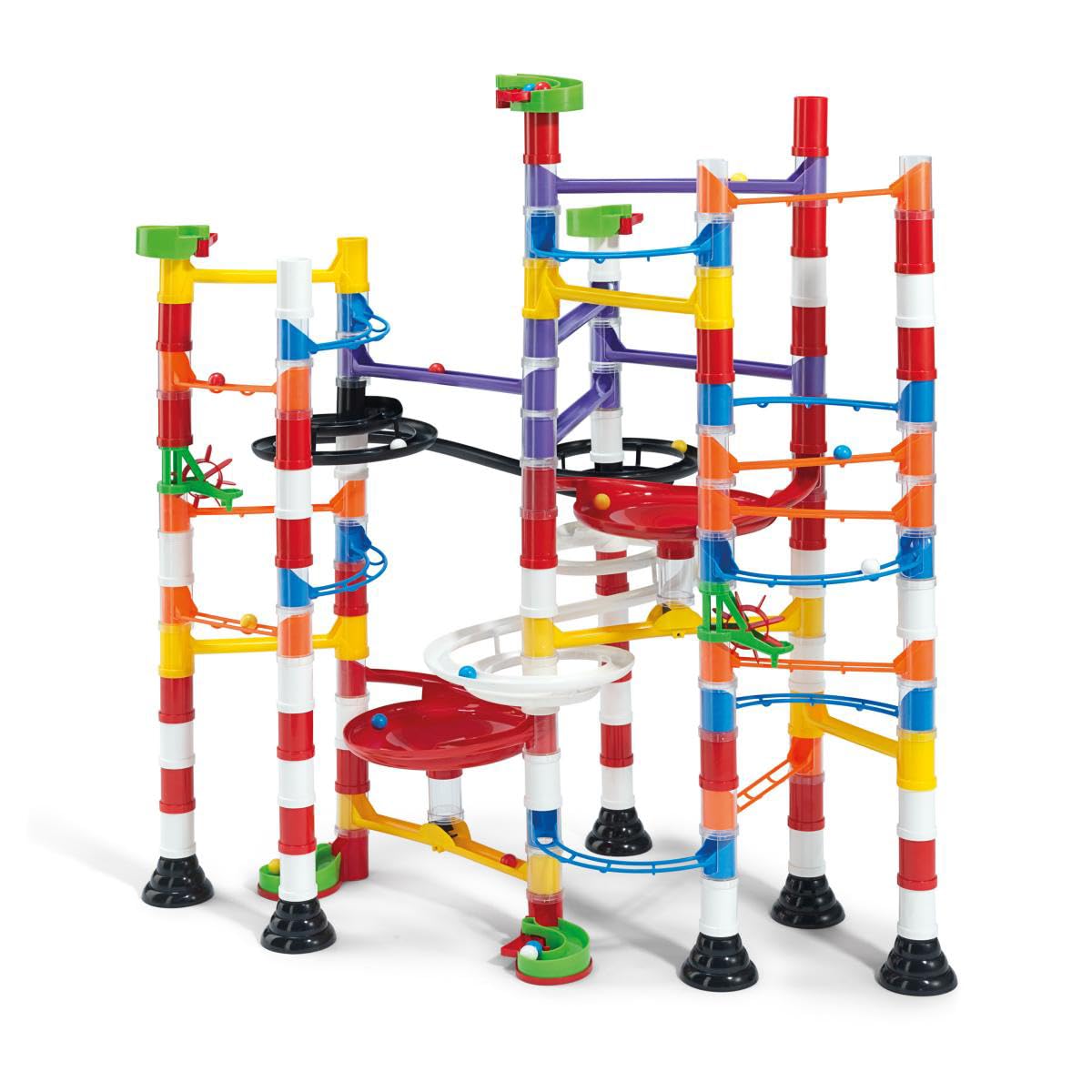 Quercetti Migoga Marble Run Basic, Pista Biglie per Bambini 4-10 Anni, 45 Pezzi, Costruzioni per Bambini, Gioco Educativo e Creativo, Made in Italy