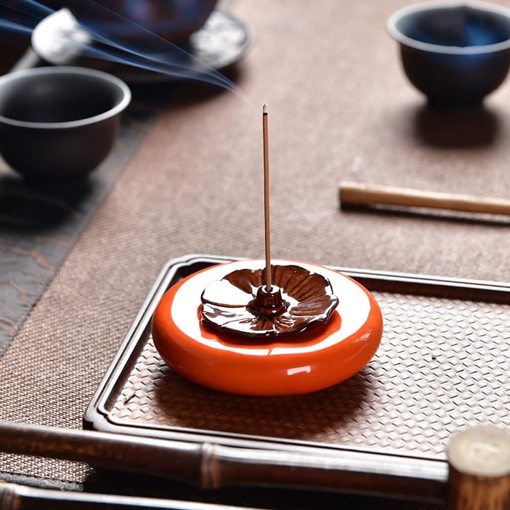Amazon.com: Incense Holder Creative Persimmon Ceramic Aroma