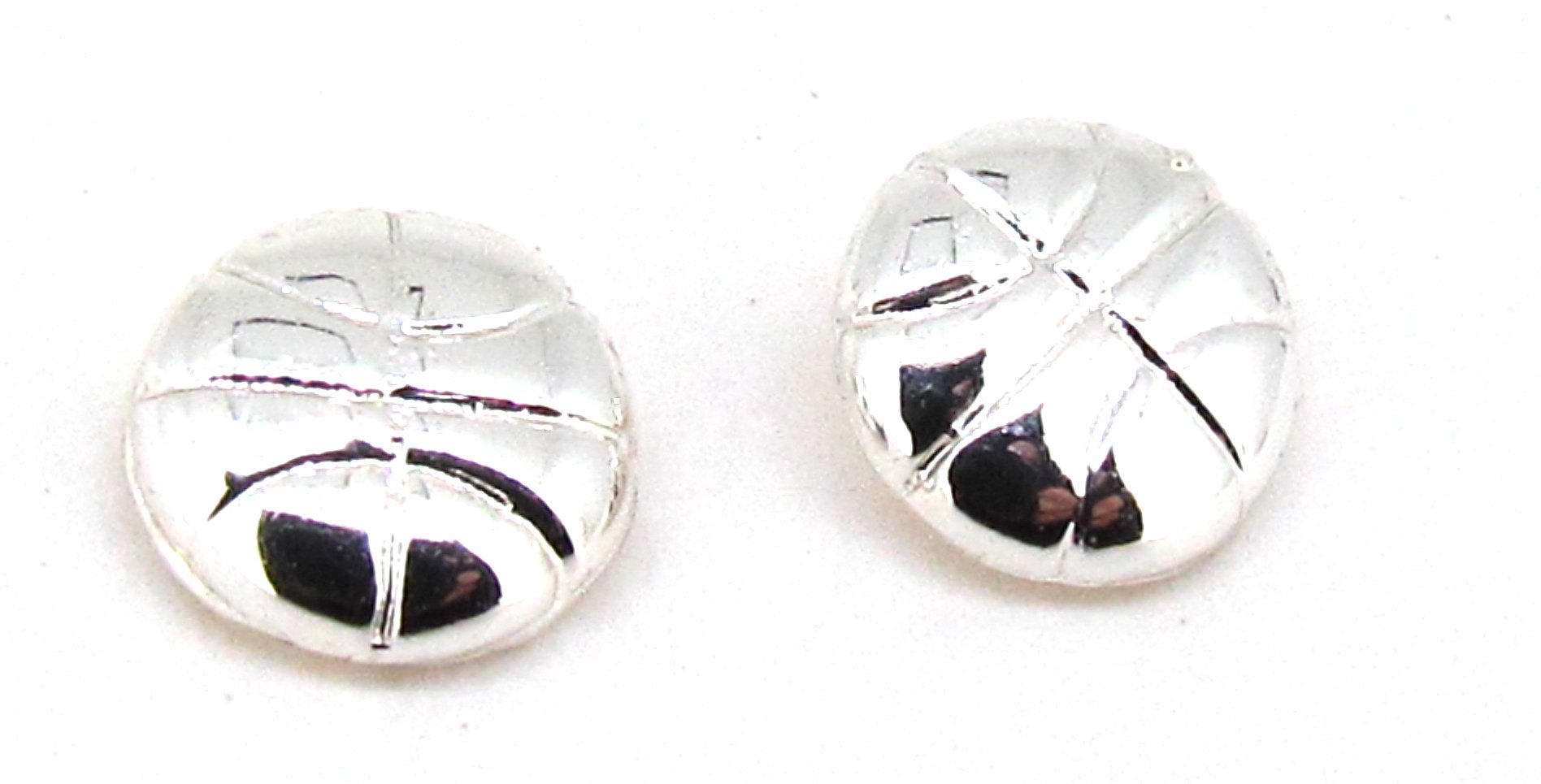 STERLING SILVER MINI BASKETBALL EARRINGS ON POSTS