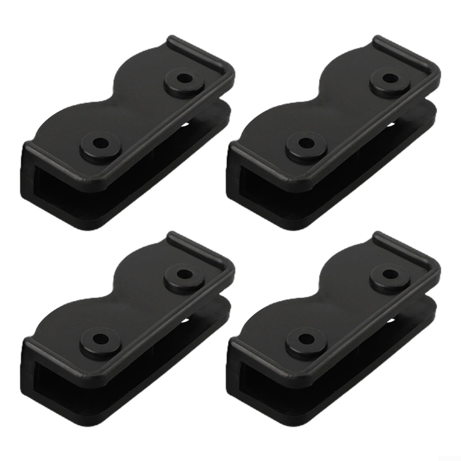 MKTOLHU 4Pcs Pop-up Gazebo Replacement Connector Canopy Tent Replacement Parts, Black Plastic Rectangular Bracket for Gazebo and Canopy Repair, Sturdy Support Frame Accessories