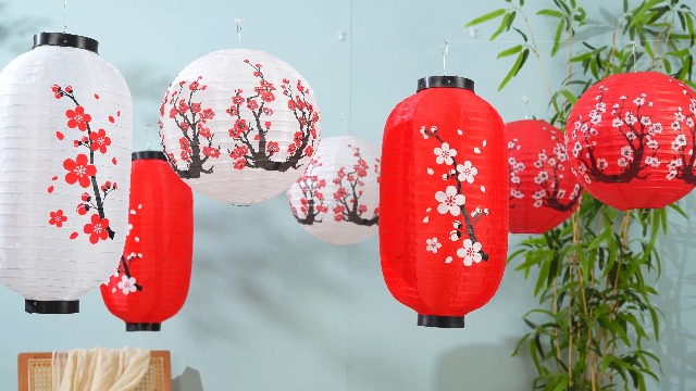 ヤマトキジャネフォー et.moku 1/f LANTERN (SK) Amazon.com: Traditional Japanese Style White Silk Cherry Blossom
