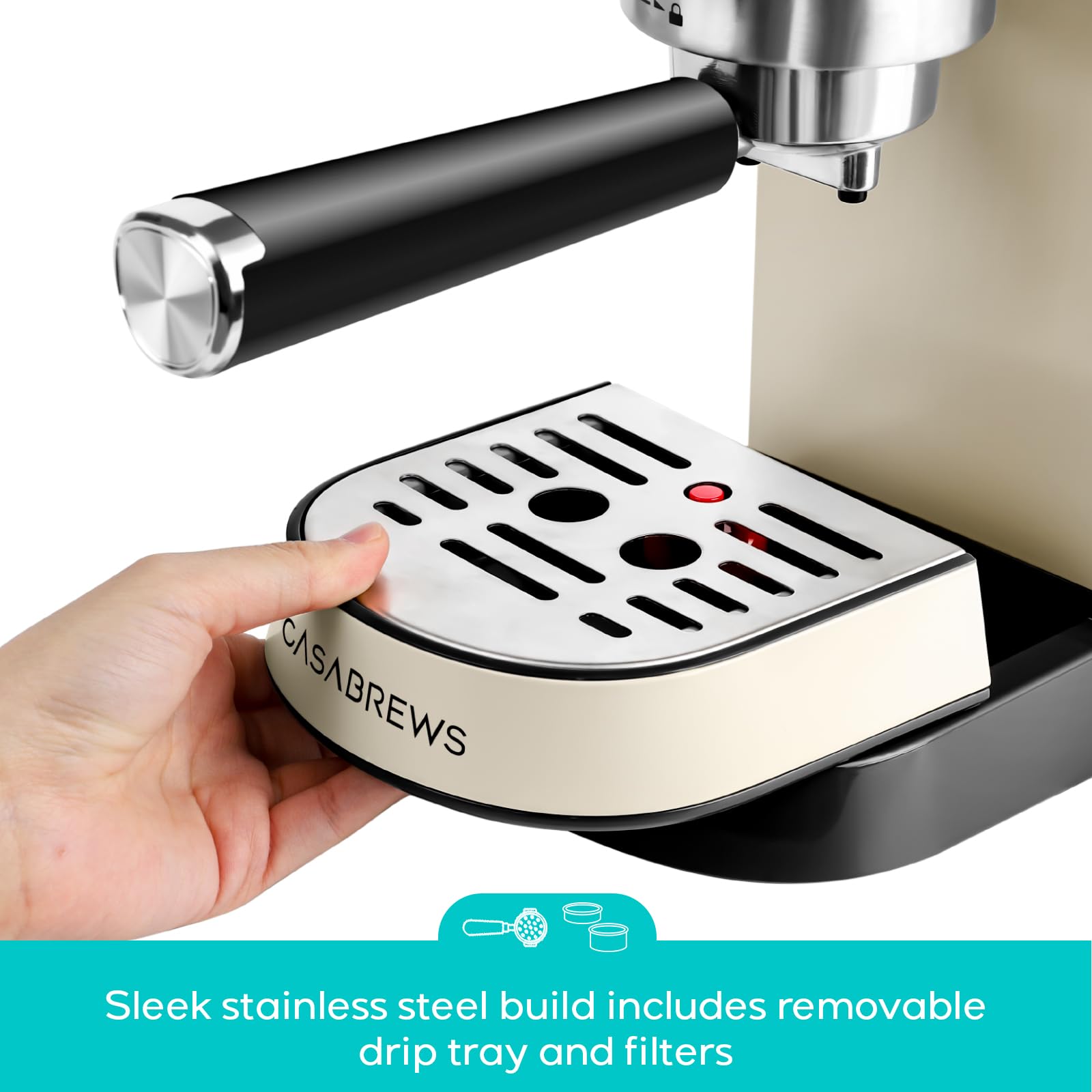 Gevi 20 Bar Compact Espresso Machine for Home,Latte、Cappuccino Coffee Maker product image 19