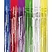 Produktbild NET TOYS Fadenvorhang bunt metallic Lametta Vorhang Mehrfarbig 240 x 91 cm Lametta Vorhang Mehrfarbig Fransenvorhang Regenbogen