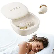 IFECCO Sleep Earbuds Bluetooth 6.0 - Sleep Headphones for Side Sleepers,Comfortable and Noise Blocking,IPX6 Waterproof Wireless Earbuds for Sleeping