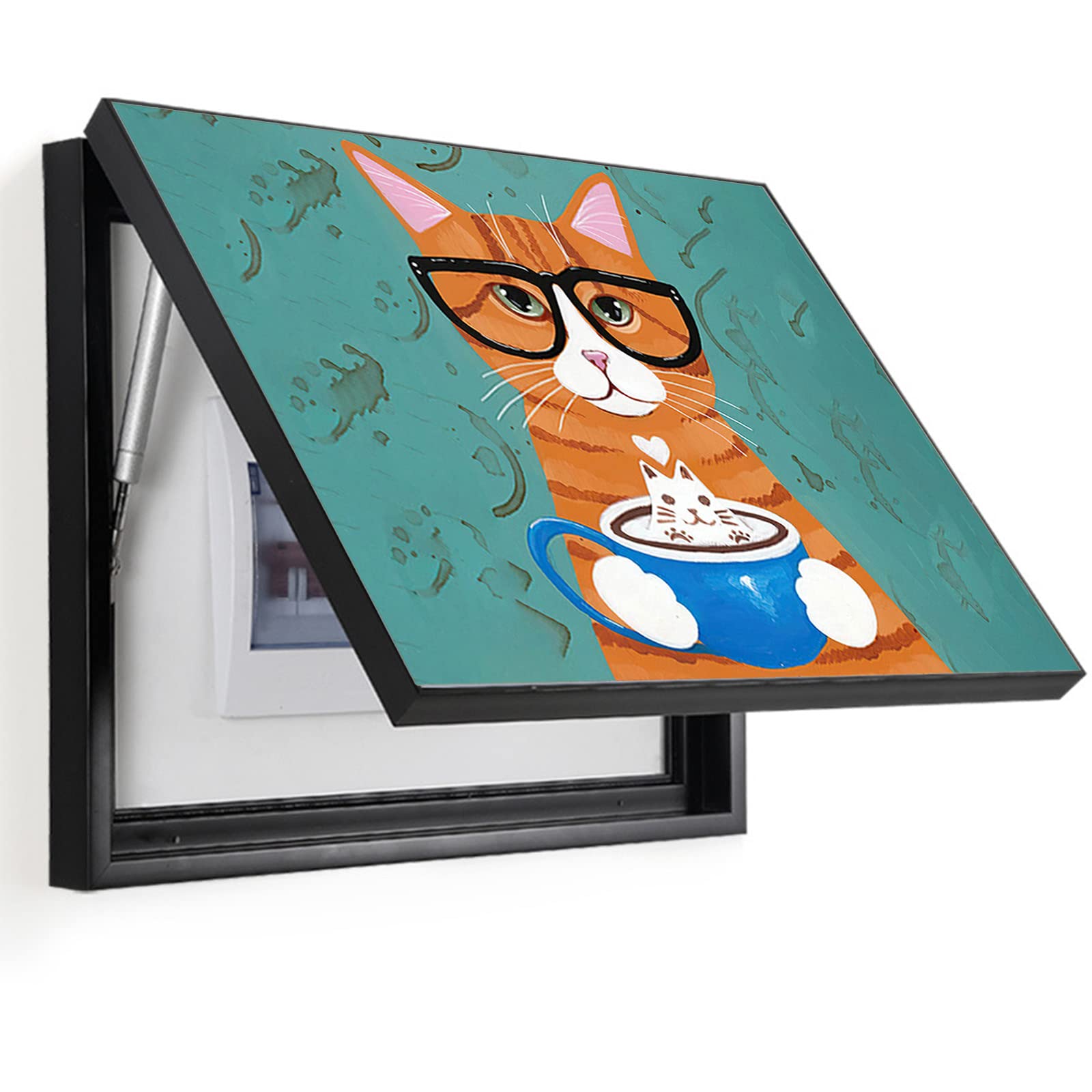 Distribution Box Decorative Painting Cover 50-60x40cm(Onecolor,50X40cm)