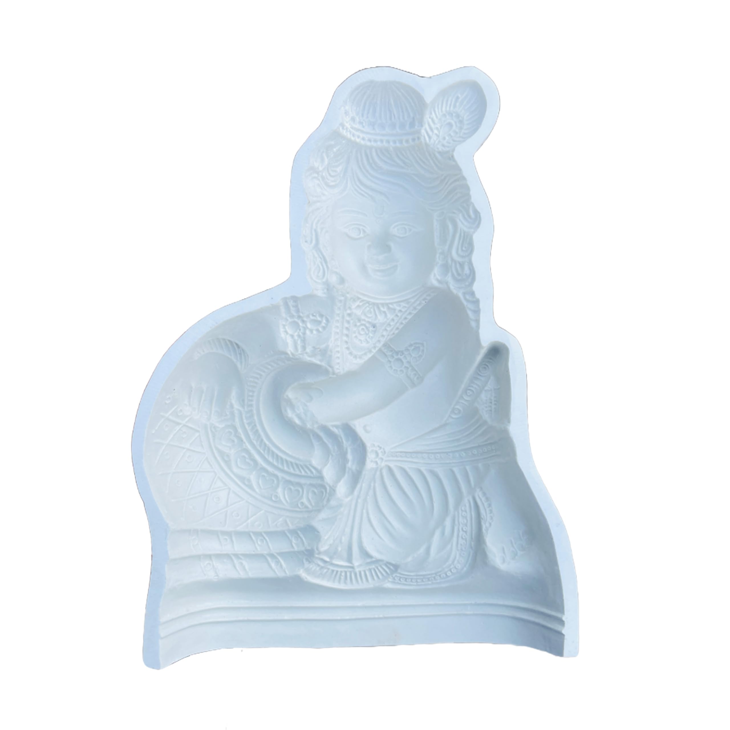 Art sculpture Bal Krishna Makhan Chor Idol Mold – Ideal for Clay Casting | Traditional Design | DIY Art & Craft - Image 2 thumbnail