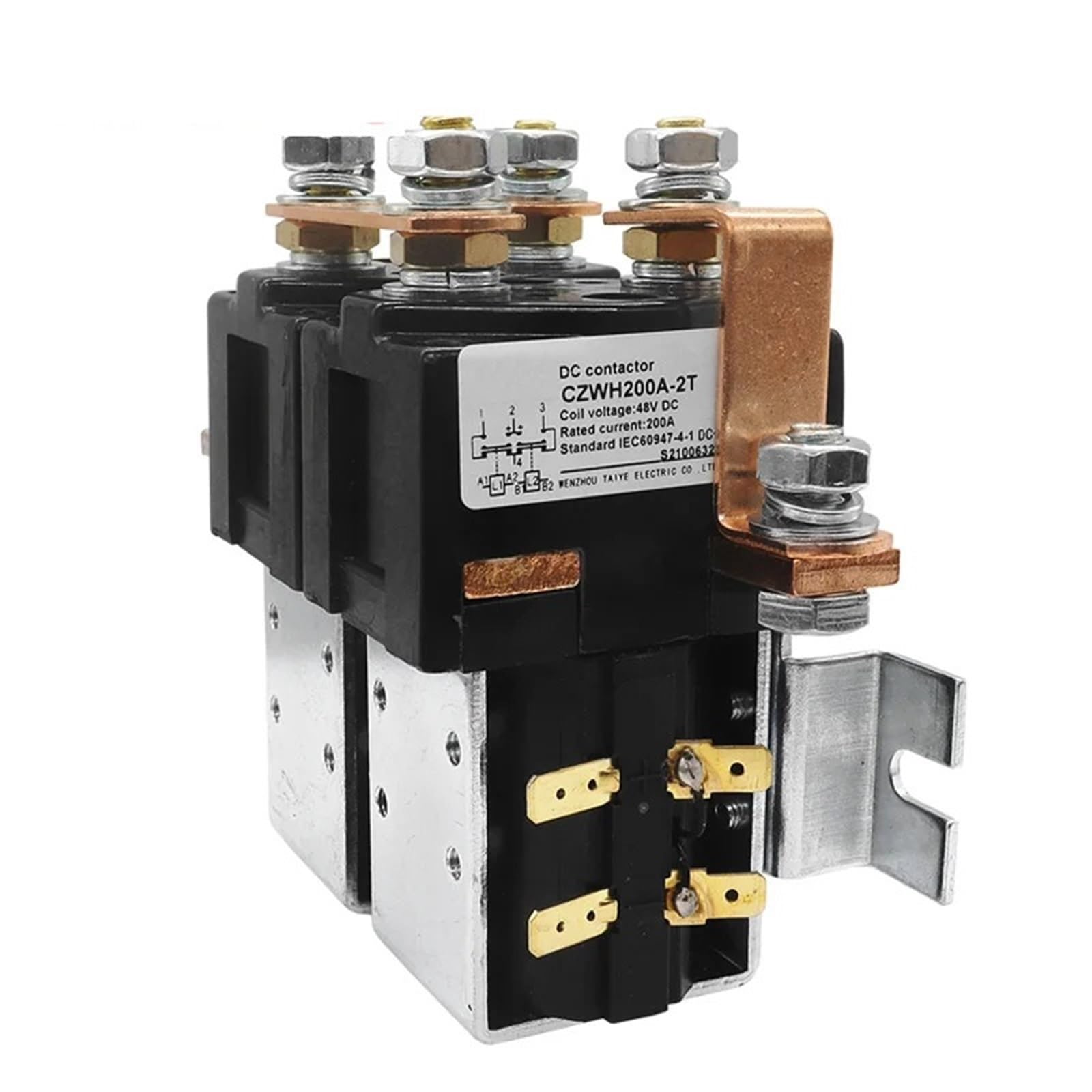 AVSBBYEPS DC Contactor CZWH-2T 200A 24V 48V 1Pcs(DC36V)
