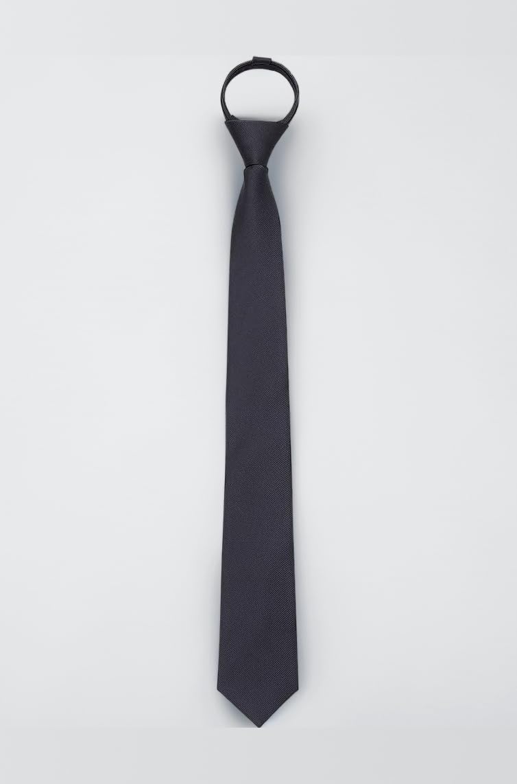 4 Packs Pre-tied Adjustable Zipper Skinny necktie,2.35inch Clip on Slim Ties for men or boys