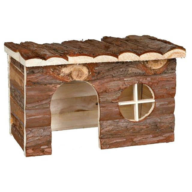 Trixie 62182 Natural Living Jerrik - Casita de madera (28 × 16 × 18 cm)