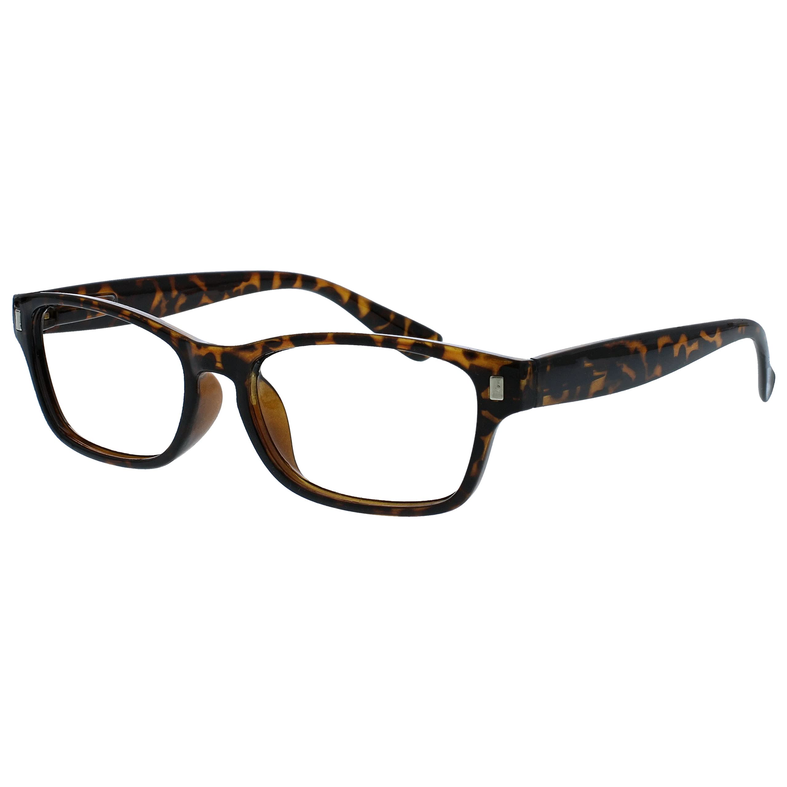 The Reading Glasses Company Unisex Blue Brown Tortoiseshell Readers Value 2 Pack męskie damskie okulary do czytania, mieszane, 2 sztuki (1 opakowanie)