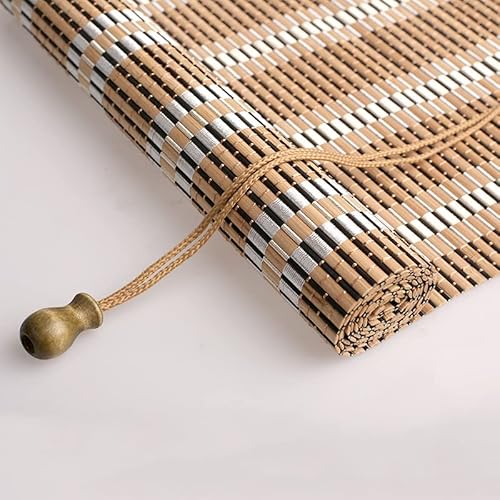 SGSKEIEY Store Enrouleur Bambou Naturel,Store Venitien en Bois,Store Fenetre Occultant,Store Fenetre Occultant,85% Protection Solaire Intimité Écran,Respirant/écologique (80 * 100cm/32 * 39in) Cover