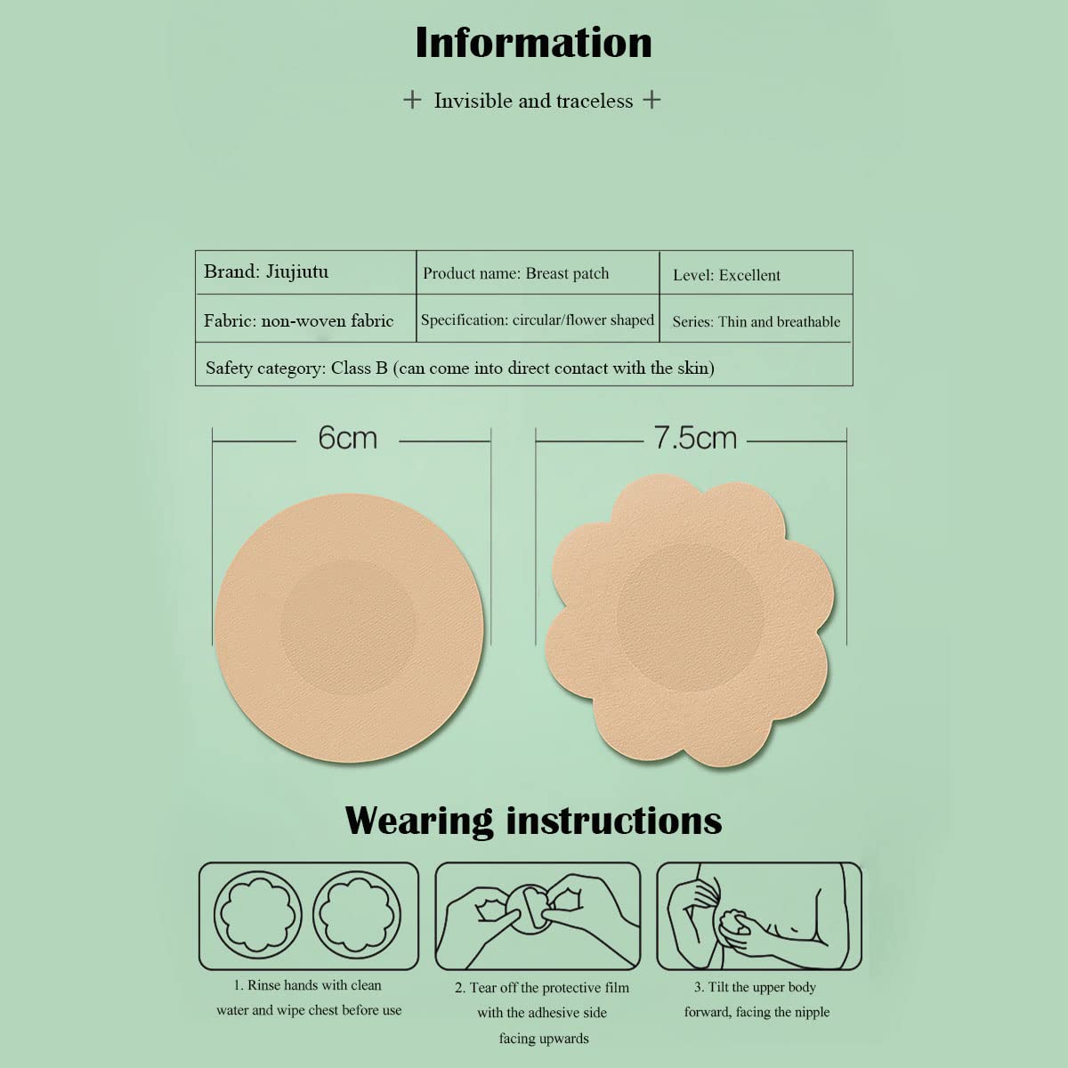 Disposable breast patch Nipple Covers Self Adhesive Invisible Nipple Breast Cover sexy Breast Pasties good lines body tape big large breasts Bra Pads