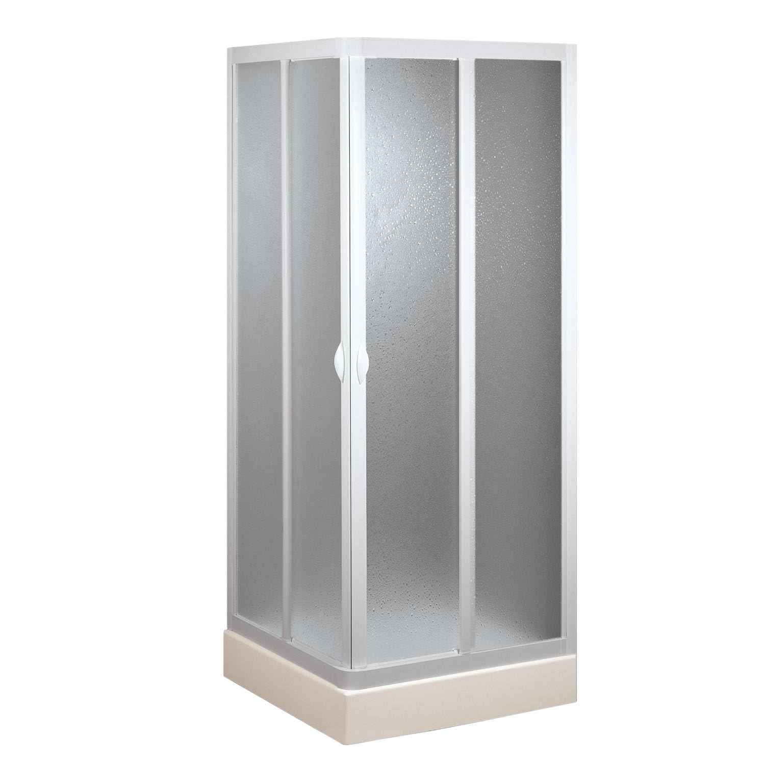Box doccia 75x75 CM in Acrilico mod.Venere con apertura centrale