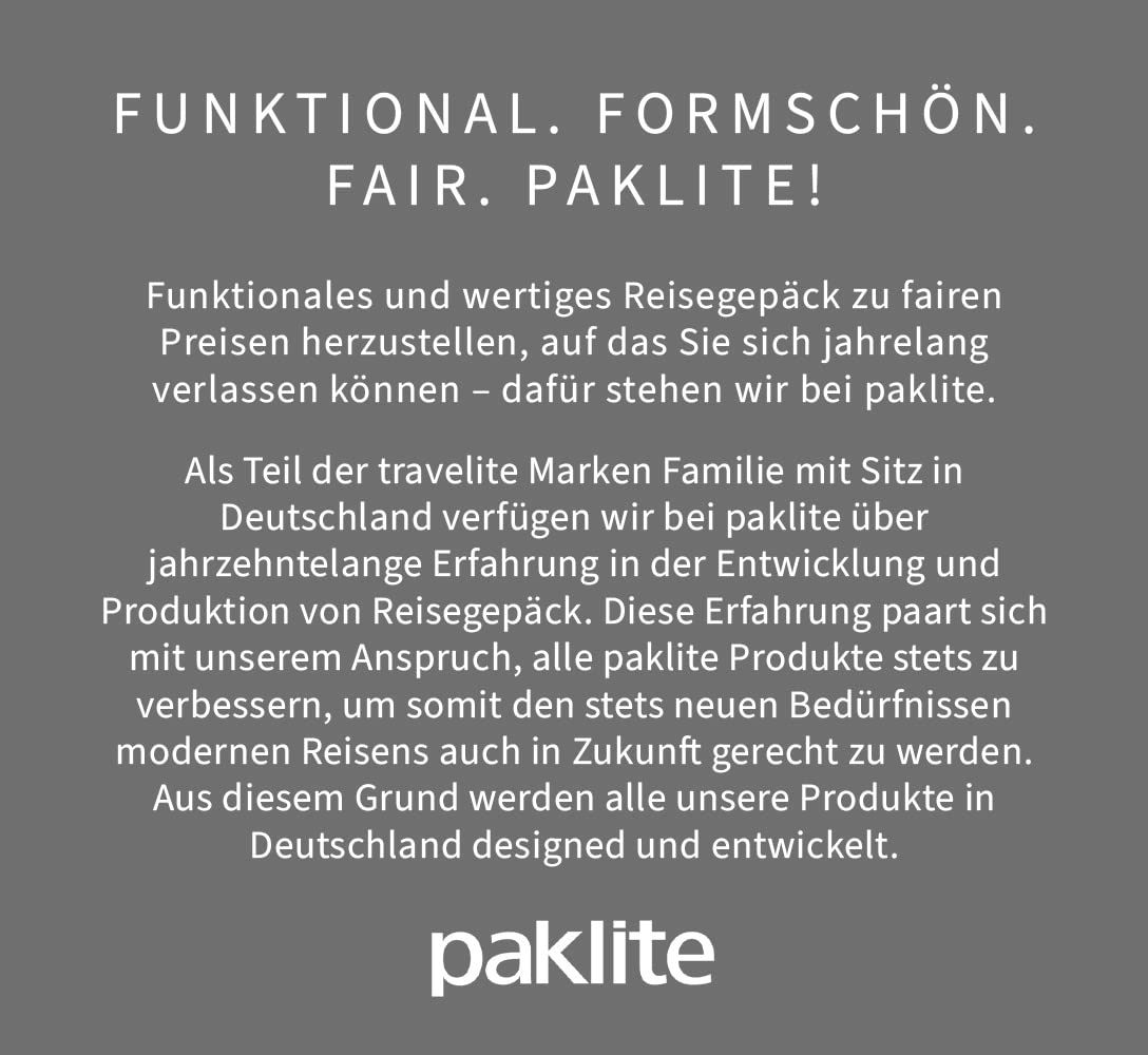 paklite Orlando Trolley Reisetasche Reisegepäck, 73 Liter
