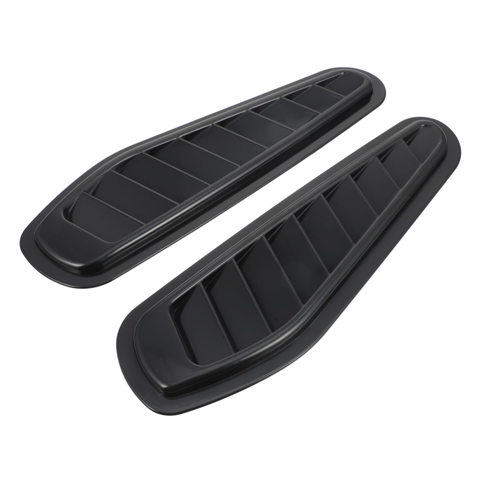 GLEAVI 1Pair Car Exterior Hood Cover Engine Cover Decoration Air Flow Decorative Strip Easy to Apply Car Intake Scoop Vent Cover Durable and Stylish Auto Accessory