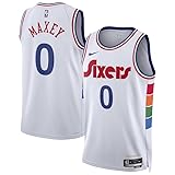 Nike Tyrese Maxey Philadelphia 76ers Youth White Swingman City Edition Player Jersey Kid's XL (18/20)